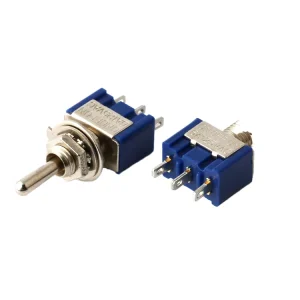 Momentary Toggle Switches Mini ON OFF ON 6A125V MTS 103 3pin 3 Position Brass Toggle Switch for Electrical Equipment