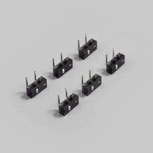 Mouse Button Switch Double Pin Mini Micro Switch High Temperature Resistant for Gaming and Office Experience