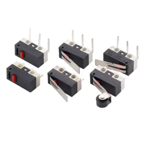 Mouse Switch Microswitch 1A 125VAC SPDT Arc Lever Mini Two Way Micro Switch KW10 With PCB Terminal