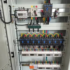 Multi Circuit Energy Sub Metering Panel 3 Phase kWh Meter Cabinet DIN Rail CT RS485 Smart Power Distribution System Meter Panel