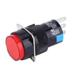 Multi-Color LED Indicator Push Button Switch IP40 Waterproof for Automotive & Machinery Control