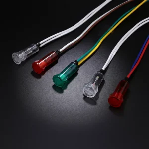 Multi Colored Plastic LED Indicator Lights Customized Waterproof Small Signal Lights