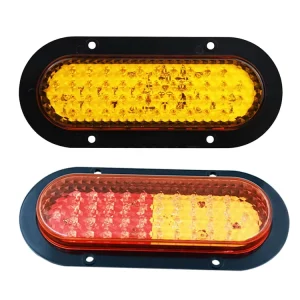 Multi Draw Side Turn Signal Light 12V 24V 44 LED Oval Marker Lamp with 0.025A 0.2A 0.19A for Commercial Vehicle