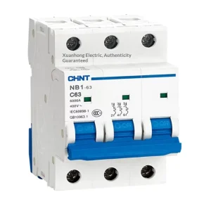 NB1-63 3P C10 20A High Section Miniature Circuit Breaker Terminal Power Distribution Lighting Protection 50-440V~