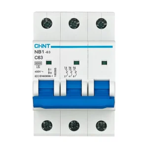 NB1 63 C32 1P 6kA Copper Miniature Circuit Breaker 32A 230 400V Rail Mounting IEC Standard