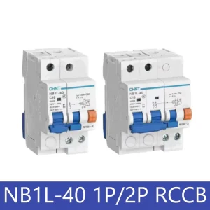 NB1L-40 1P+N 2P RCBO Earth Leakage Circuit Breaker 6A 10A 16A 20A 32A 40A 30mA 100mA 300mA