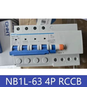 NB1L 63 4P Electromagnetic Type Residual Current Circuit Breaker RCBO 63A