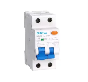 NB1L RCBO 1P 2P 3P 4P 63A 50/60Hz Residual Current Circuit Breaker with Overcurrent Protection