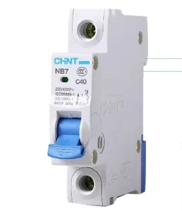 NB7 1P C40 1A 2A 3A 4A 6A 10A 16A 20A 25A 32A 5A 63A 6k 230 400 Miniature Circuit Breaker