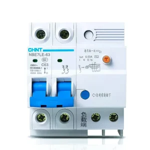 NB7LE-63 30mA RCCB Earth Leakage Circuit Breaker 1P+N 2P 3P 4P for Home Electrical Safety