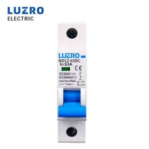 ND1Z-63 500V Series Miniature Copper Circuit Breaker (MCB) 3A-63A Rail Mounting 6KA Breaking Capacity