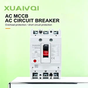 NF63 CW AC 220V 63A MCCB 3P Molded Case Circuit Breaker Thermal Magnetic 7.5ka Breaking Capacity Copper CE Certified