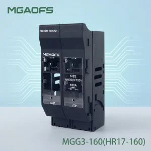 NH00 Fuse Disconnector Switch 2 Pole 690V Low Voltage Fuse Holder Switch for Solar Power System and Industrial Distribution