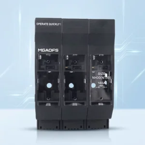 NH00 NT00 Fuse Disconnector Switch 3 Pole DIN Rail Mounted Fuse Disconnect Switch with Visible Fuse Status for Electrical Safety