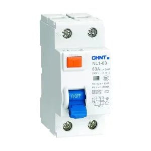 NL1-63 RCCB Differential Switch 2P 4P Magnetic RCD Residual Current Operated Circuit Breaker