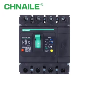 NLM1L 250L RCCB 250A 4P MCCB Molded Case Circuit Breaker for Power Distribution System Earth Leakage Protective