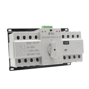 NLQ3 4P Three Phase Automatic Transfer Switch ATS CB Class 4Pole Capacities 125A 100A 63A 20kA Breaking Capacity
