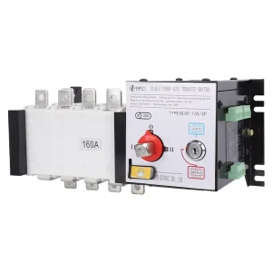 NLQ4 100 Dual Power Automatic Transfer Switch CCC CE ISO9001 Certified Three Phase 4P 160A AC400V 20kA Manual Industrial