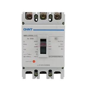 NM1-250S/3300 NM1-250S/4300B Molded Case Circuit Breaker 250A 3P 400V 35kA IEC 60947-2
