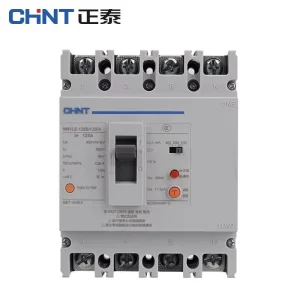 NM1LE Leakage Protector Circuit Breaker 4P Three phase Four Wire Air Switch 1000V 1500V 25kA Thermal Magnetic Trip Unit