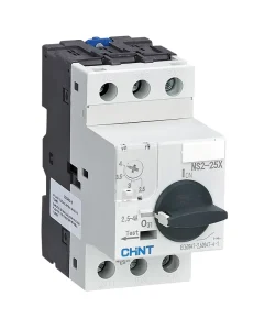 NS2-32 3-Pole Manual Motor Starter Industrial Copper Plastic Thermal Overload Short-Circuit Phase Failure Protection 100kA