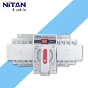 NTATS-63A/4P Three Phase Automatic Transfer Switch CB Class Integrated Protection Generator Changeover for Solar Home Backup