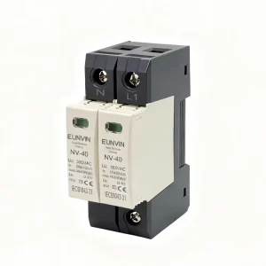 NV-40 DC SPD House Surge Protective Device 2P 600V Type T1+T2 20-40KA Protector Arrester Low-voltage Protection