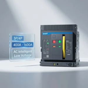 NXA Series Intelligent Air Circuit Breaker 3P 4P Low Voltage 380V 50kA Breaking Capacity 400A 1600A Industrial Use 50 60Hz