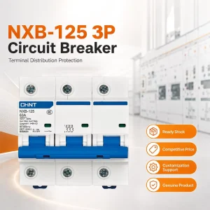 NXB-125 C Curve AC MCCB 230V 400V Circuit Breaker for Electrical Control Panel