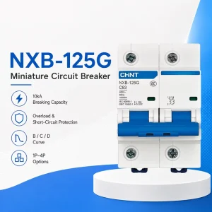 NXB 125G B 2P 63A 80A 100A 125A Type Miniature Circuit Breaker with CE CCC for Home Electrical Panels