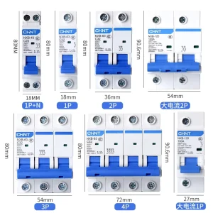 NXB 63 1P D20A 6kA MCB 1P 2P 3P 4P D1 D2 D3 D4 D6 D10 D16 D20 D32 D40 D50 D63 Mini MCB Circuit Breaker