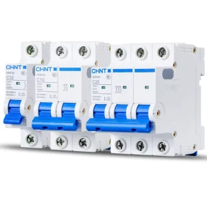 NXB 63 C Type Miniature Circuit Breaker 1P/2P/3P/4P 6kA Breaking Capacity 10A-63A DIN Rail Mount MCB