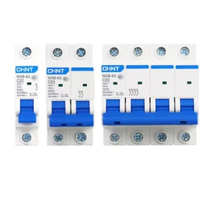 NXB 63 Series Mcb Miniature Circuit Breaker 1P 2P 3P 4P Mcb Mccb Rccb Elcb