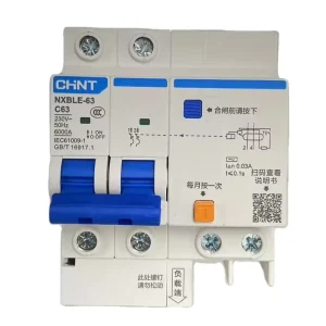 NXBLE 63 Series RCBO Circuit Breaker Mini Residual Current Protection Operation 2P Range
