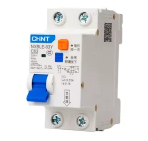 NXBLE-63YH RCBO 1P+N 2P 3P 3P+N 4P 4.5Ka 6ka C D6A 10A 16A 20A 25A 32A 40A 50A 63A Residual Current Operated Circuit Breakers