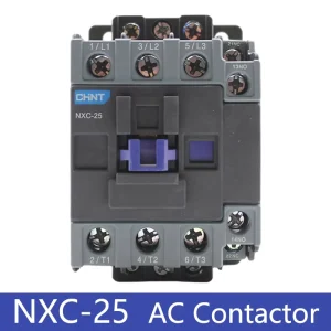 NXC 25 Series Three Phase AC Contactor 25A DIN Rail Contactor with 1NO 1NC Auxiliary Contacts Coil 36V 110V 220V