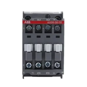NXC 3-Phase AC Contactor 4kW 35mm DIN Rail Mount Black for HVAC Pump Fan Control