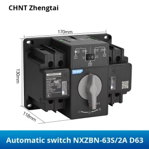 NXZBN 63A 2P 4P Dual Power Automatic Transfer Switch Quick Switch Isolation Overload Protection 6KA 10KA