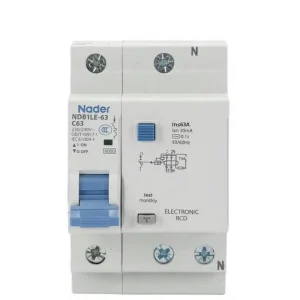 Nader Shanghai Liangxin NDB1LE-63C Type 1PN Leakage Protection Device Circuit Breaker Household Main Switch 230/240V 50/60Hz