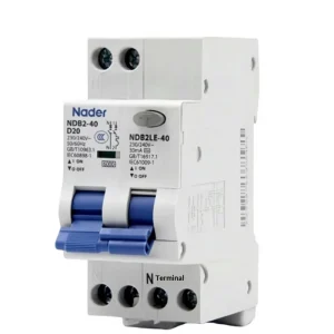 Nader Shanghai Liangxin NDB2LE-40 Type C Current Action Protection Circuit Breaker Leakage Air Switch 1P N 230/400V~ 50/60Hz