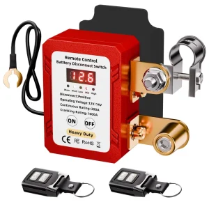 New 300A Smart Display Car Battery Disconnect Dwitch Battery Cutoff Switch with Relay Fobs for ATVS Cars Marine