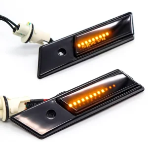 New FetonAuto Amber Dynamic Sequential LED Side Indicator Marker Lights for 3er 5er 7er E36 E34 E32 86 96 Turn Signal