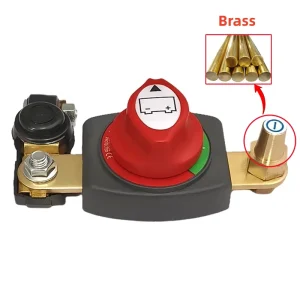 New Heavy Duty Waterproof ABS + Metal Terminals 12V 48V 275A Battery Disconnect Switch for RVs ATVs Boat Marine