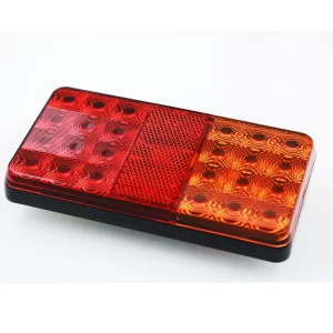 New KS ECE CCC Certified Motorcycle LED Tail Light 12R+12Y SMD LEDs IP65 Waterproof 300LM Universal Fitment 12V 24V