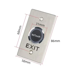 No/NC/COM Contactless Infrared Sensor Push Button Switches with Exit Button Biometric Access Control Products