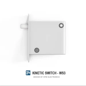 No Wiring 1 Gang Kinetic Energy Switch 10A Self Powered Wireless Remote Control Wall Switch for Kitchen Cabinet and Closet