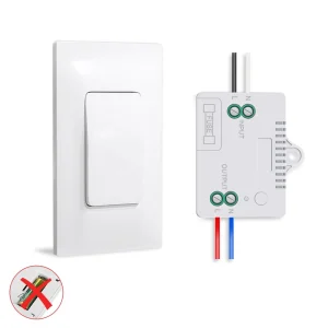 No Wiring 110-230V 10A Self generating Wireless Kinetic Energy Switch Wireless Light Switch RF433 Remote Control Receiver