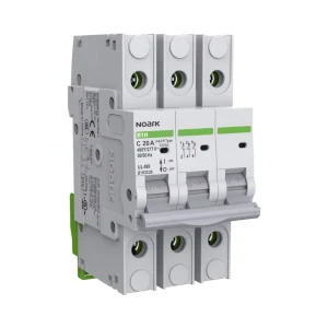Noark B1H Miniature Circuit Breaker PA66 MCB with 10ka Breaking Capacity UL489 Compliant Moulded Case Circuit Breakers