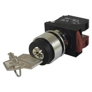Non illuminated 3 Types Key Metal Plastic Selector Switch Spring Return Selector Switch with Key