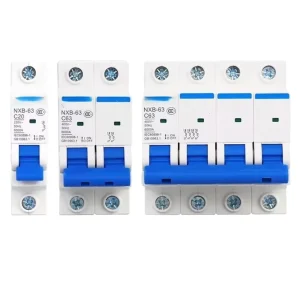 Nxb-63 Series MCB 1A-63A 1P-4P Plastic Miniature Circuit Breaker